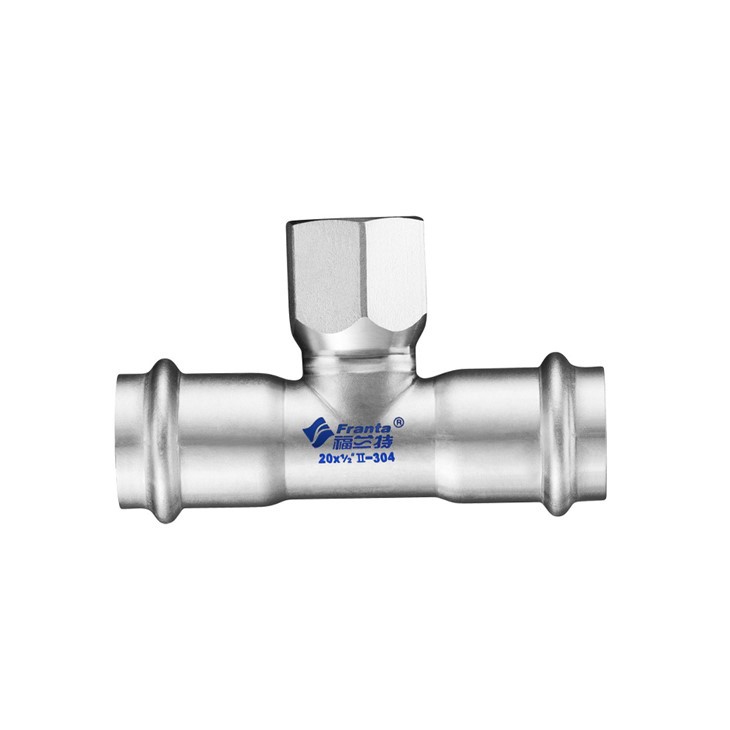 Pemasangan Tee Berulir Wanita Stainless Steel V